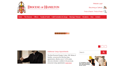 Desktop Screenshot of hamiltondiocese.com