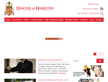 Tablet Screenshot of hamiltondiocese.com